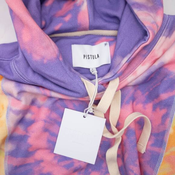 Pistola Tie Dye Kaleidoscope Joey Hoodie Sweatshirt Size Medium - Picture 5 of 10